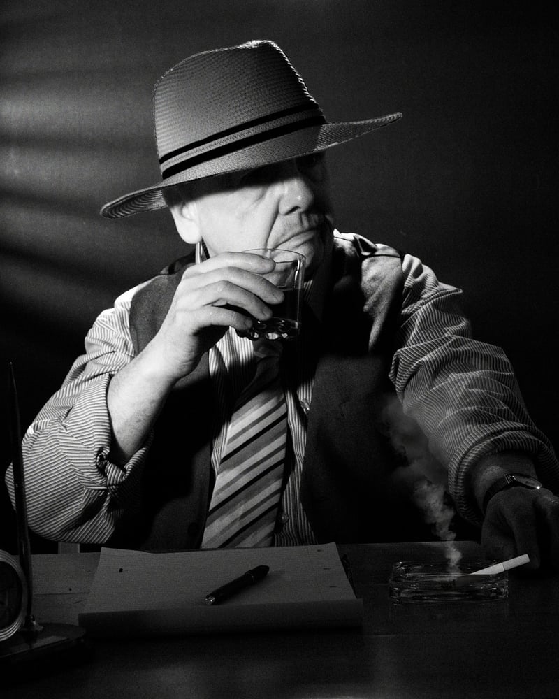 Detective investigating a mystery
